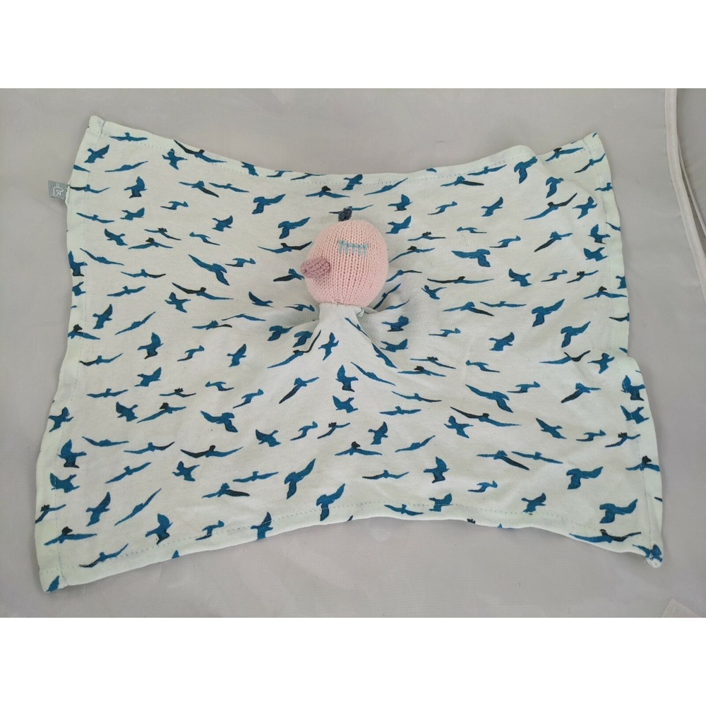 Knit Bird Lovey Rattle Security Blanket Plush Stuffed Animal Toy‎